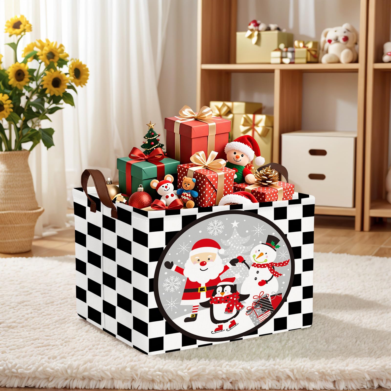 ASKETAM versatile storage for toys, clothes, or baby essentials in a holiday setting