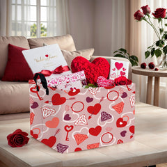 ASKETAM valentine basket folded for compact, space-saving storage in small rooms