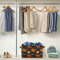 Aslsiy foldable storage basket demonstrates compact storage when not in use.