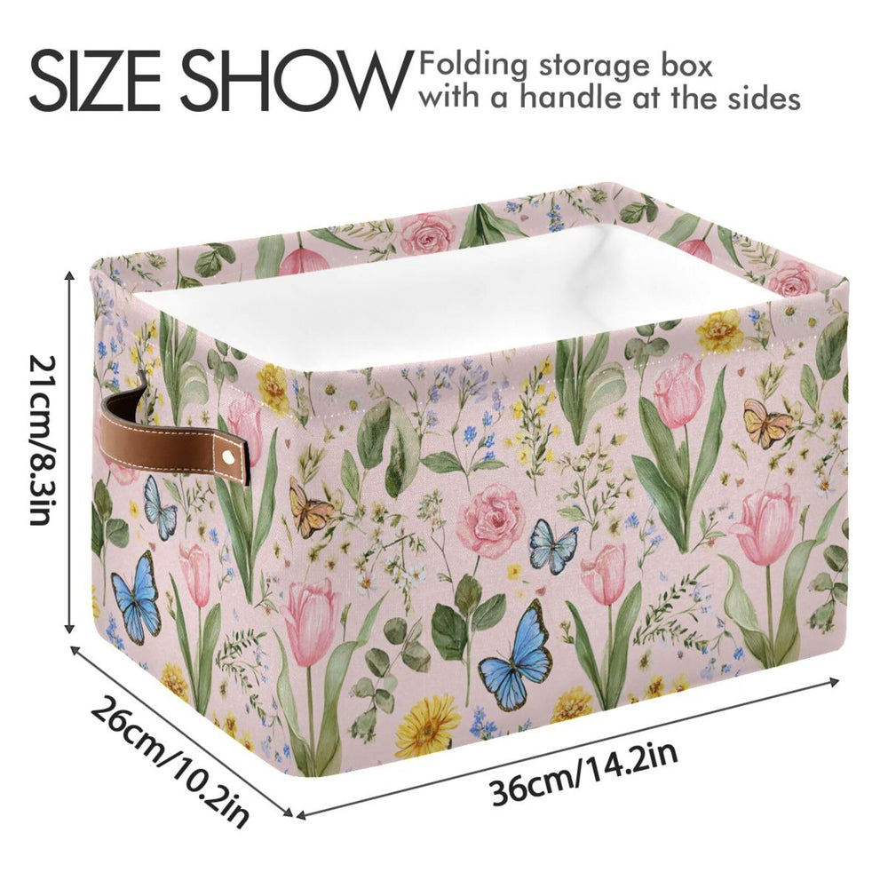 Aslsiy storage basket fits cabinets or shelves for tidy room organization.