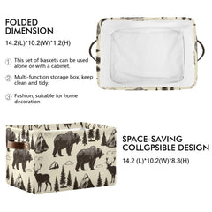 Aslsiy storage basket side view showing ample capacity for toys and clothes.