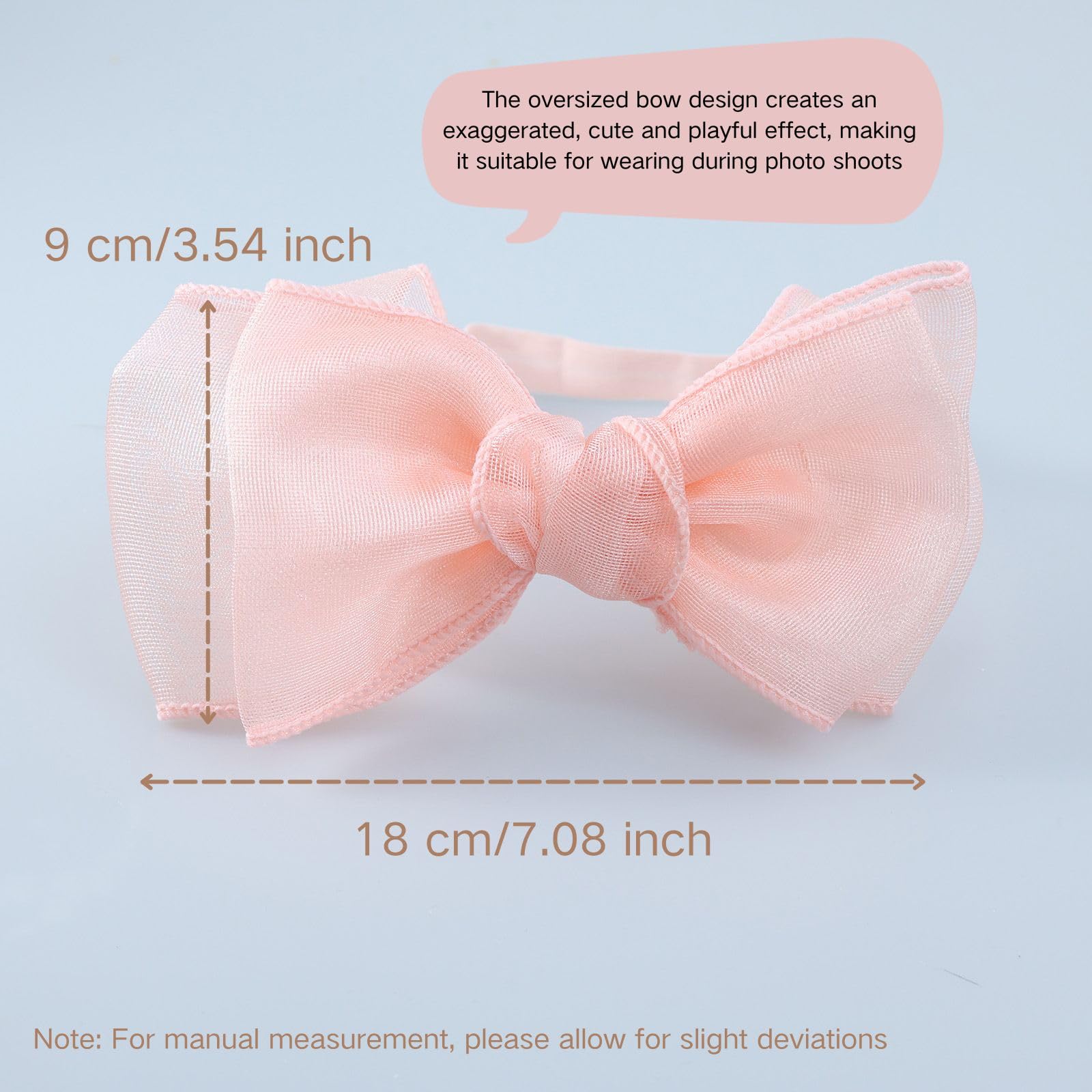 Asphinien baby headband used as a photo prop for celebrations.