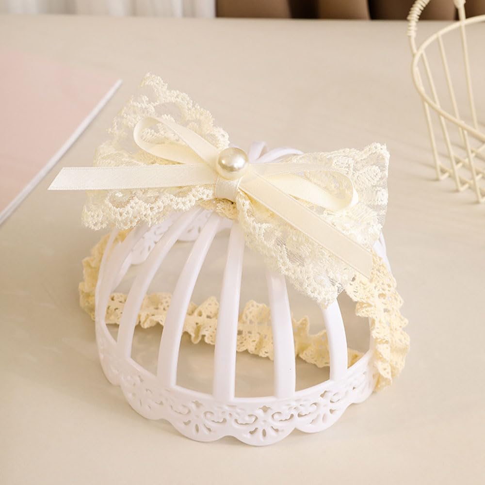 Asphinien Ivory Lace Headband newborn fit provides gentle secure comfort