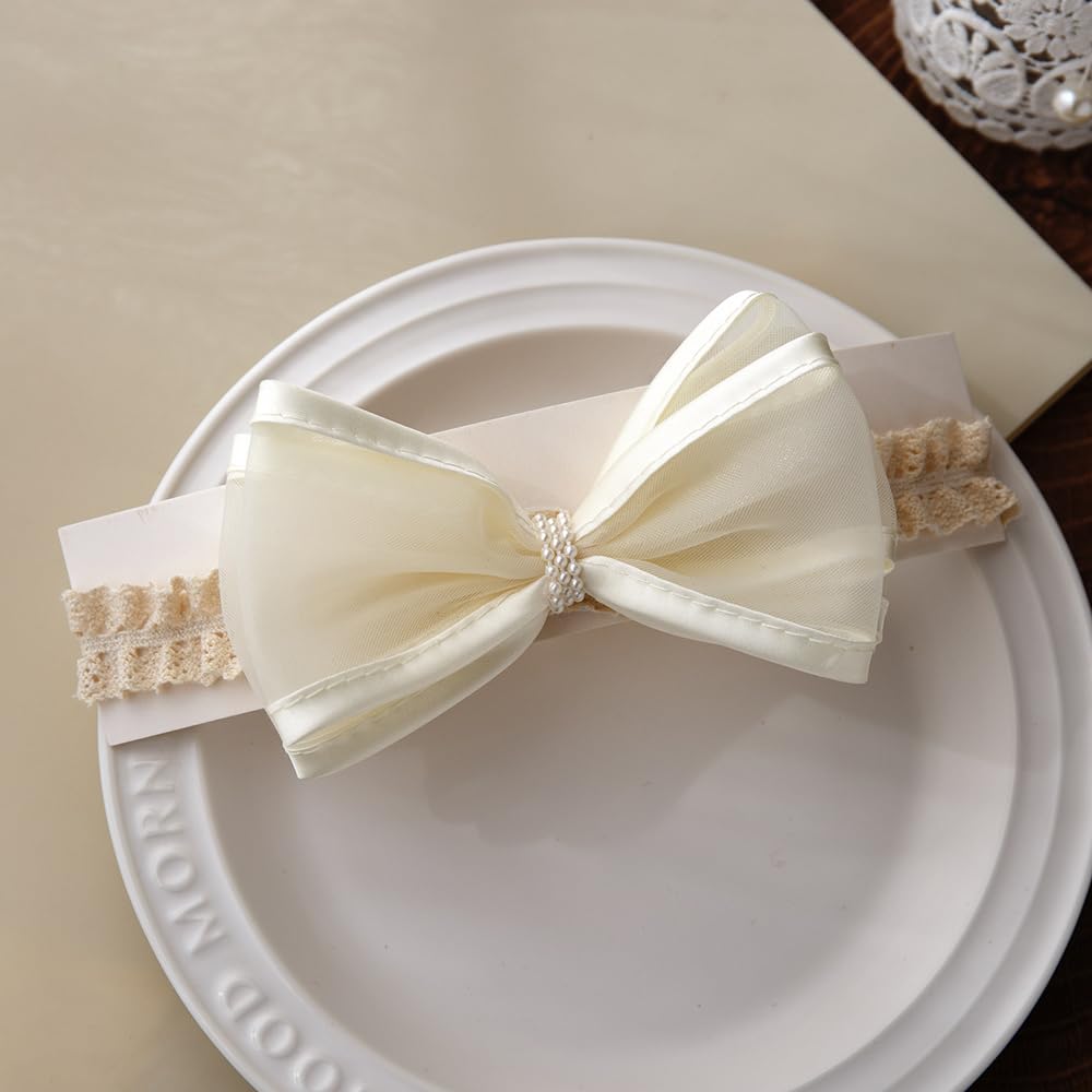 Asphinien baby headband with soft elastic for secure, gentle wear