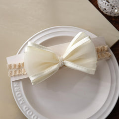 Asphinien baby headband with soft elastic for secure, gentle wear