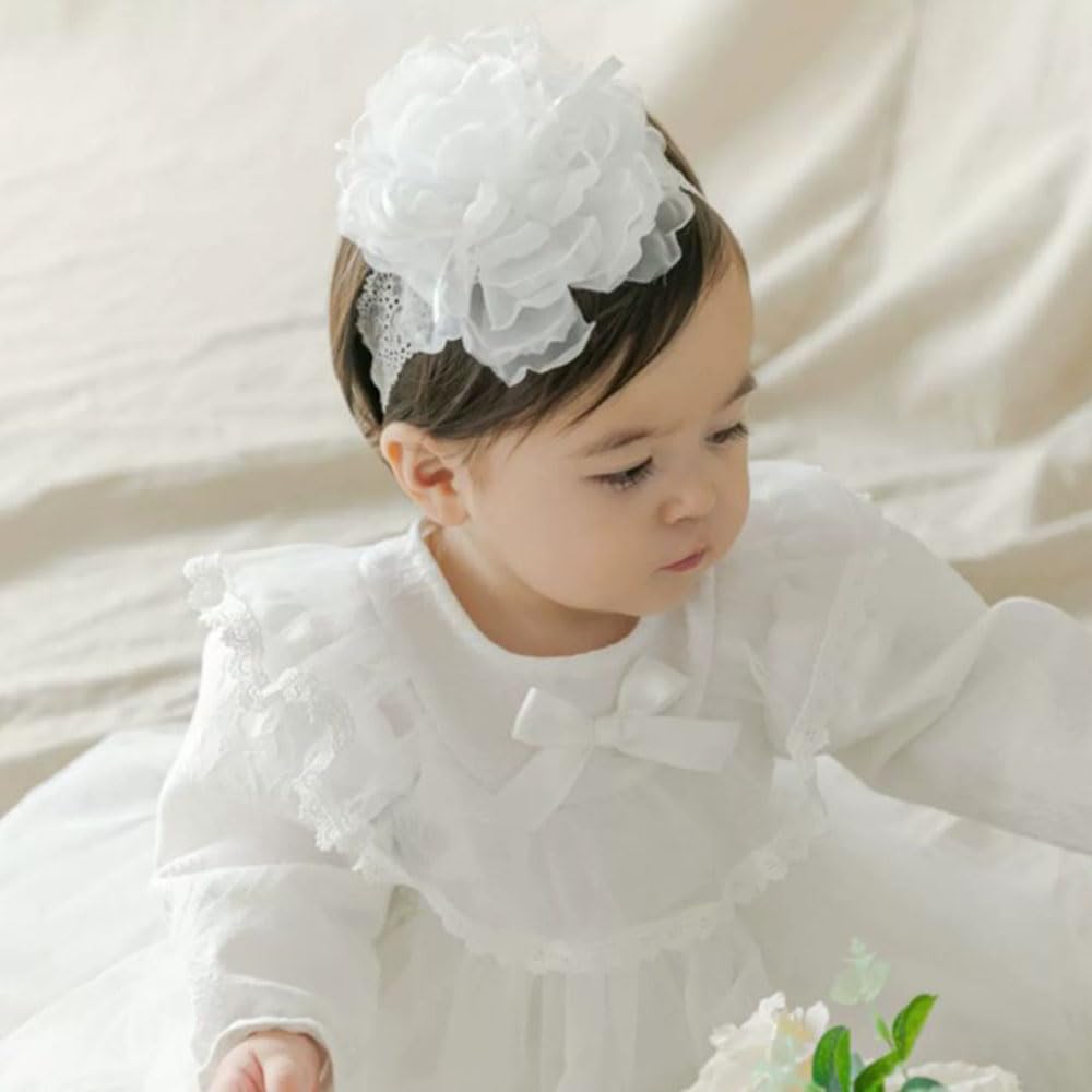 Asphinien soft lace headband; lightweight, durable elastic that stays in place.