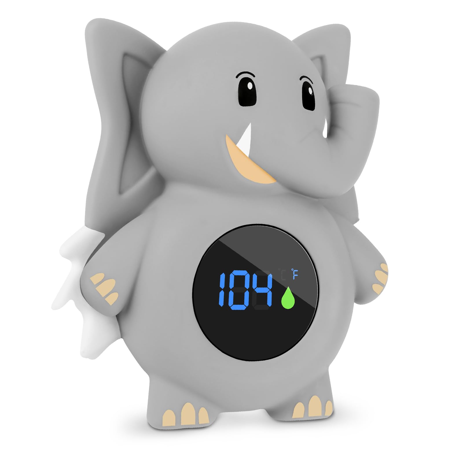 ASRIO baby bath thermometer with LED display shows temperature at a glance.