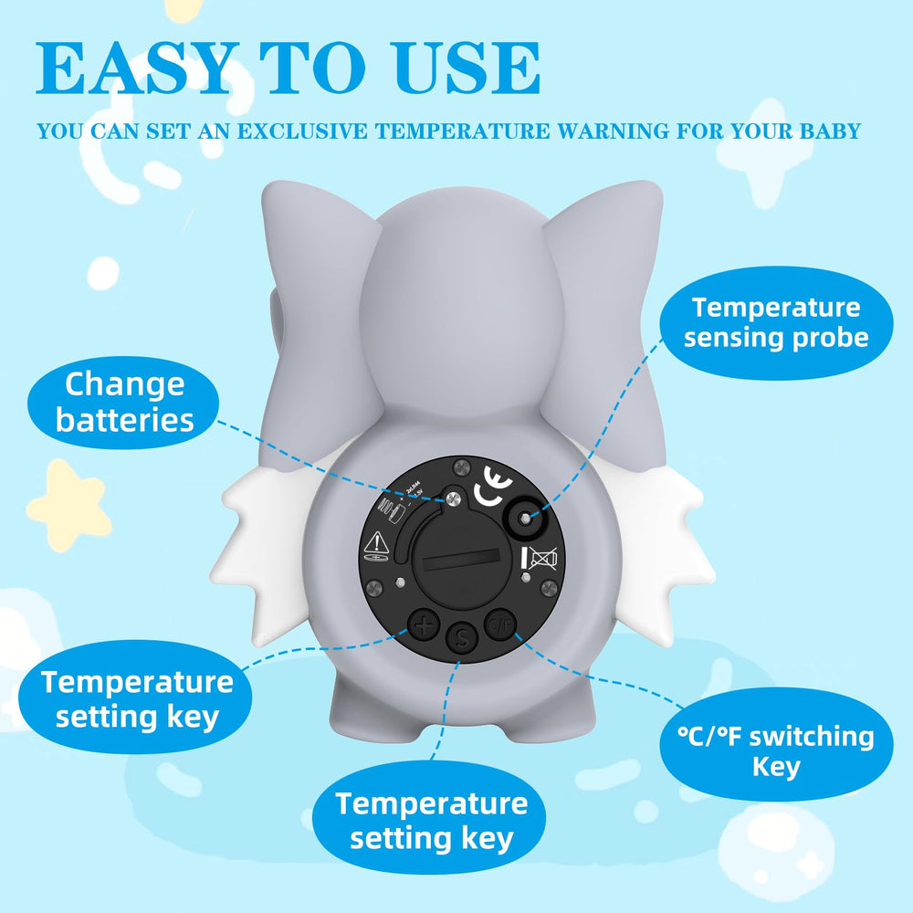 ASRIO newborn-safe bath thermometer doubles as a cute tub toy.