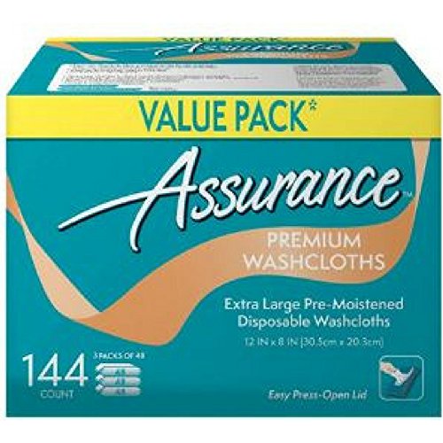 Assurance Premium Washcloths bulk pack—soft and absorbent for daily use.