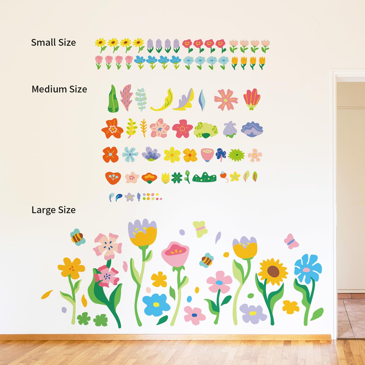 astrkiz colorful wall stickers with opaque colors brighten walls.