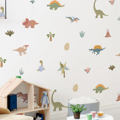 Astrkiz dinosaur stickers on furniture brighten and personalize nursery or playroom