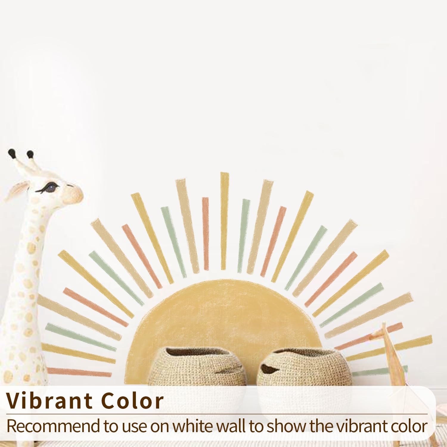Astrkiz kids-room sun mural sparks imagination and brightens play areas.