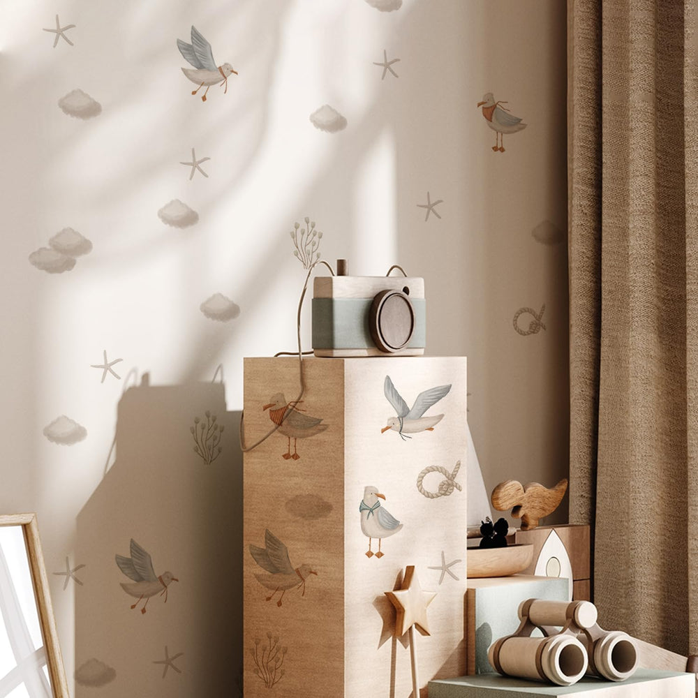 astrkiz starfish wall decal adds color pops and coastal charm