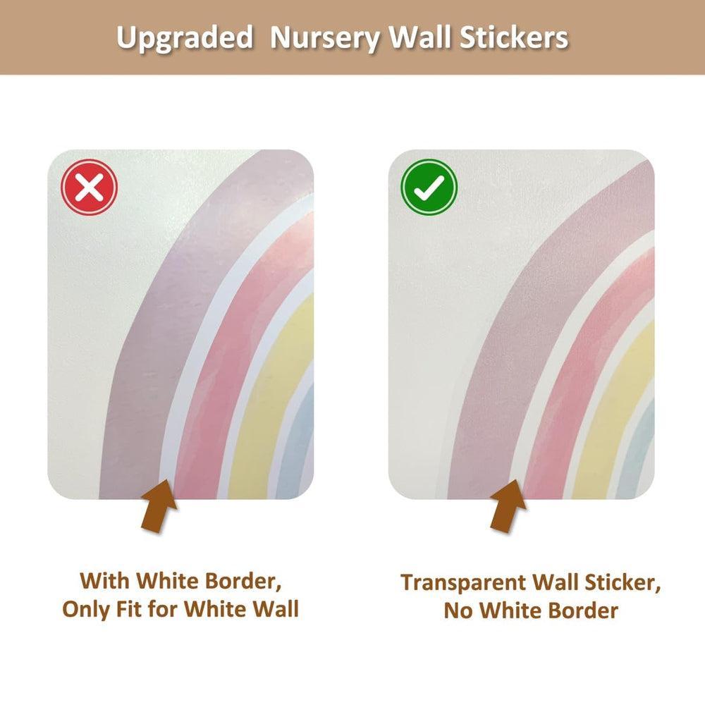Astrkiz rainbow polka dots wall stickers brighten kids' rooms