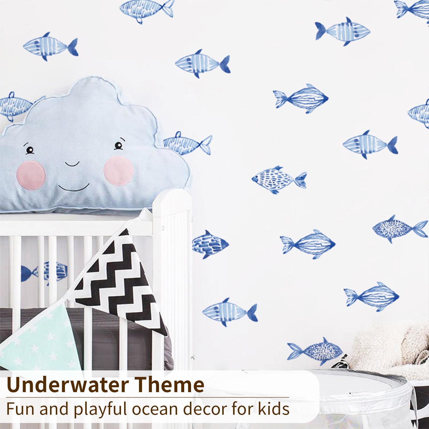 Astrkiz Under The Sea decals ocean bubbles create a playful aquatic vibe