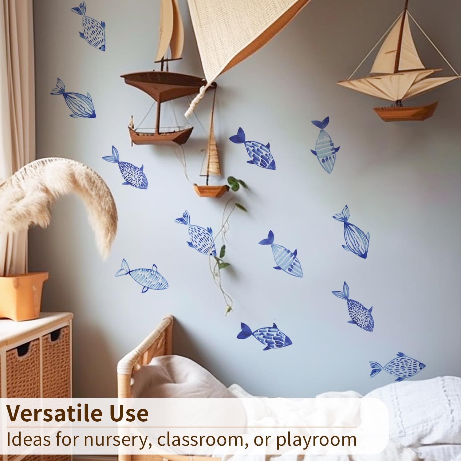 Astrkiz Under The Sea decals seafloor sand add texture and depth to nurseries