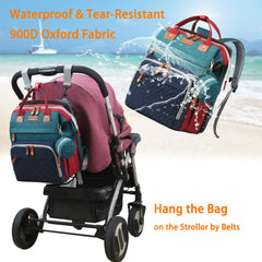 Astro alan diaper bag front-pocket foil keeps bottles warm during trips.