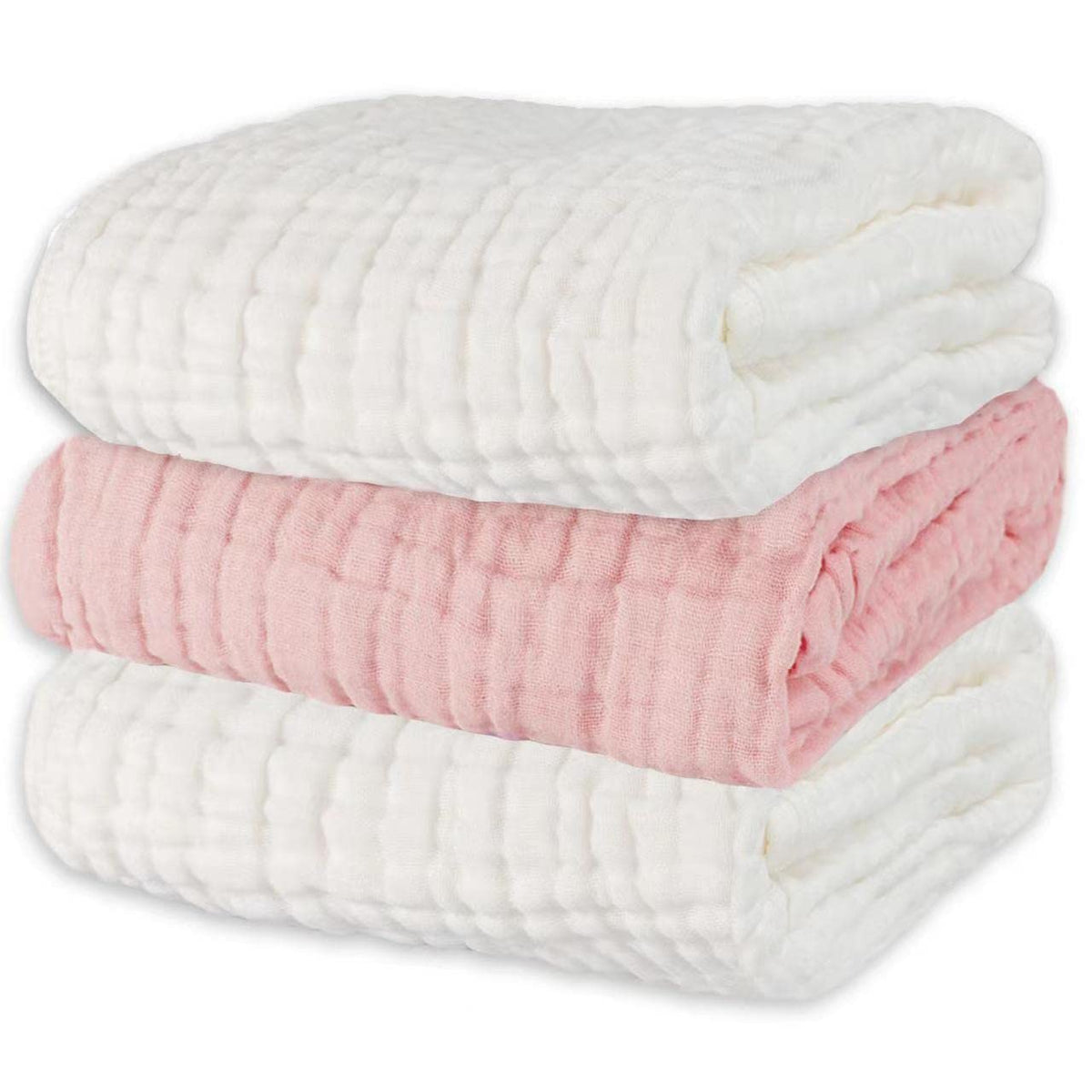 Asung muslin towel with 6-layer honeycomb for gentle drying