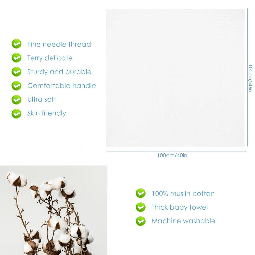 Asung muslin towel; multifunctional bath, swaddle, and blanket