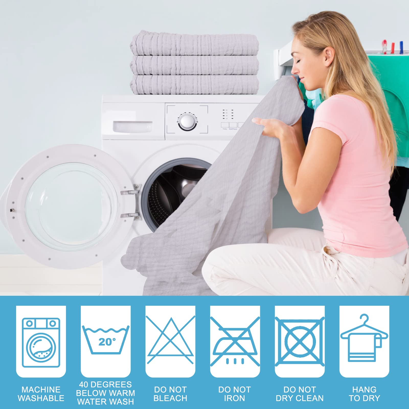 Asung towel doubles as swaddle or stroller blanket