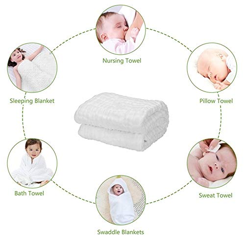 Asung ultra-soft cotton towel; thick, breathable, and reusable