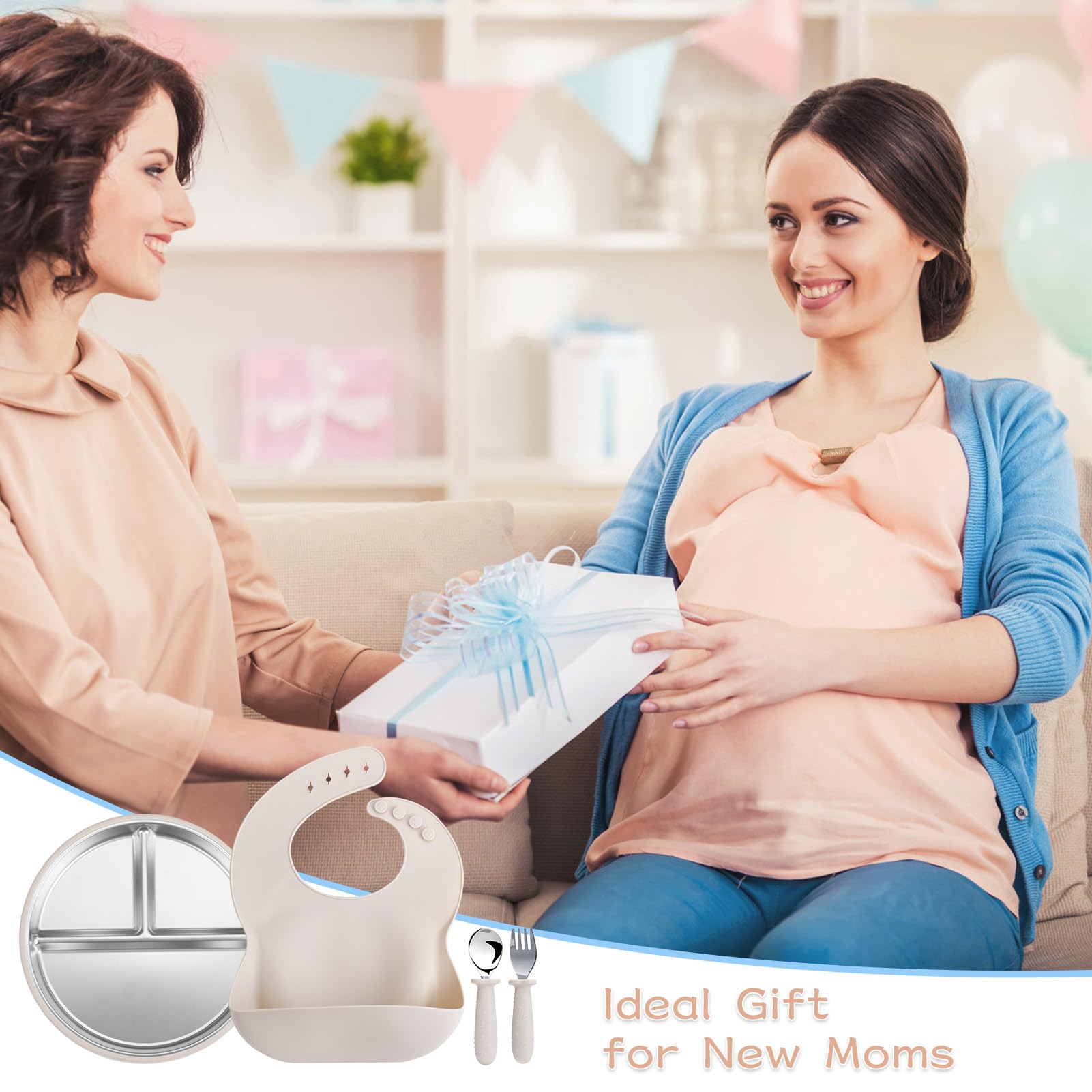 ASUMIO beige unbreakable plate designed for busy families