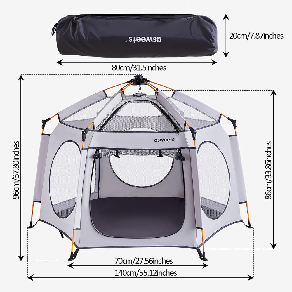 Asweets spacious interior fits multiple children for relaxed play.