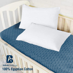 Atiksh Beddings Egyptian cotton closeup shows 500-thread-count fabric and smooth texture.