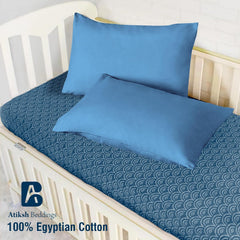 Atiksh Beddings 100% Egyptian cotton close-up shows luxurious fabric quality.