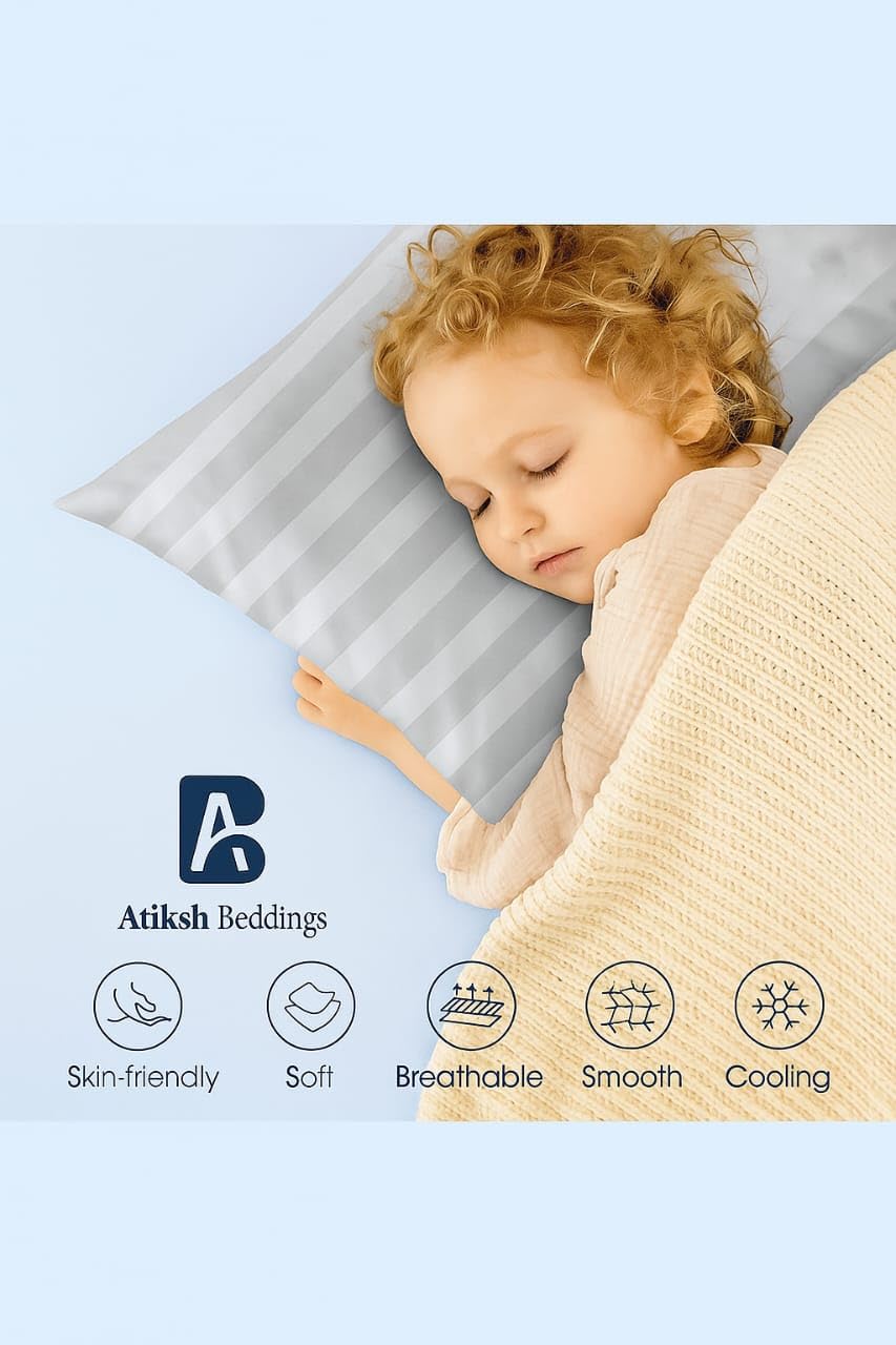 Machine washable and fade resistant Atiksh Beddings pillow cases for easy care.