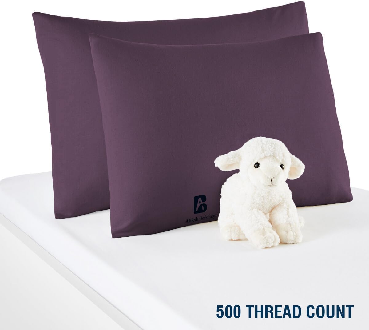 Atiksh Beddings machine-washable pillow case preserves softness.