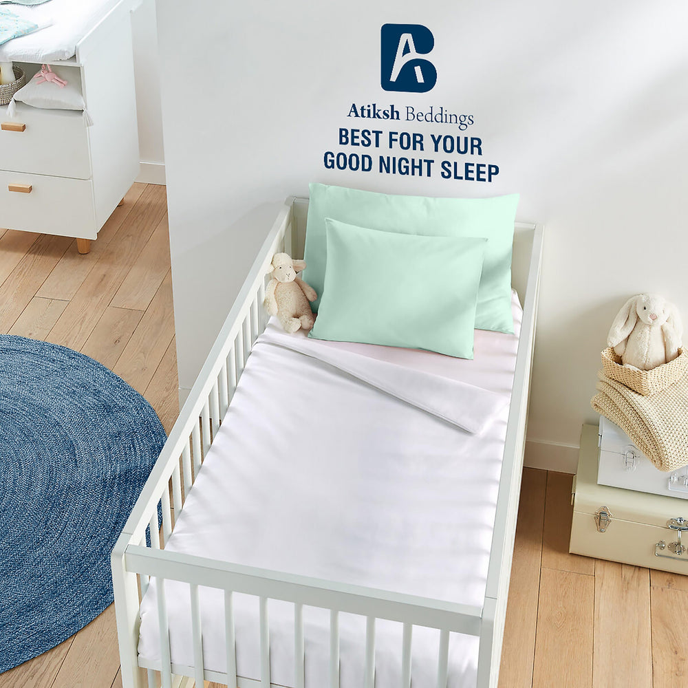 Atiksh Beddings pillow case closeup shows soft fabric for gentle sleep.
