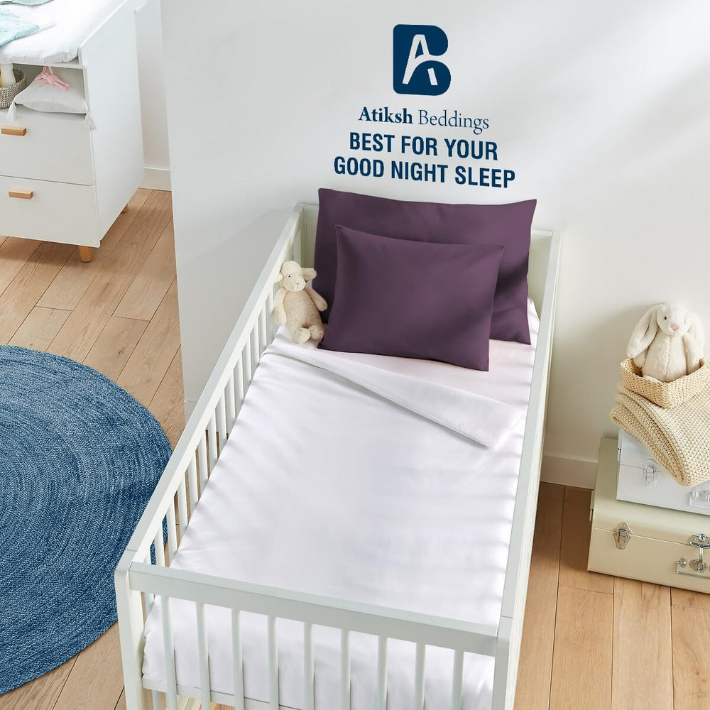 Set of 2 toddler pillow cases by Atiksh Beddings.