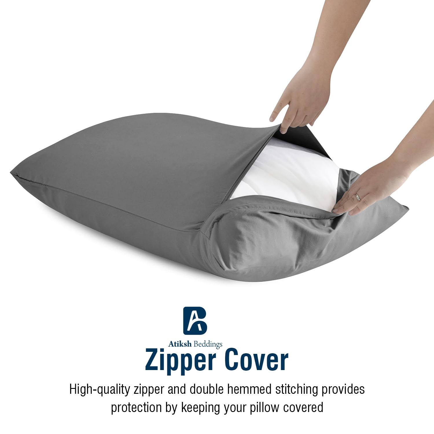 Atiksh Beddings breathable cotton toddler pillowcase protects delicate skin.