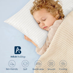 Atiksh Beddings soft sateen finish enhances comfort during naps.