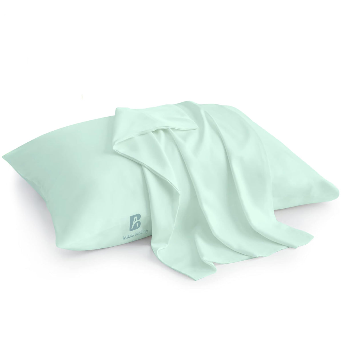 Atiksh Beddings toddler pillow case in apple green 12x16, ultra-soft and breathable.