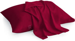 Atiksh Beddings toddler pillow case burgundy, 12x16, ultra-soft and breathable.