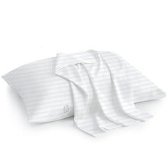 Atiksh Beddings toddler pillowcase 13x18 white striped offers soft, breathable cotton for gentle skin.