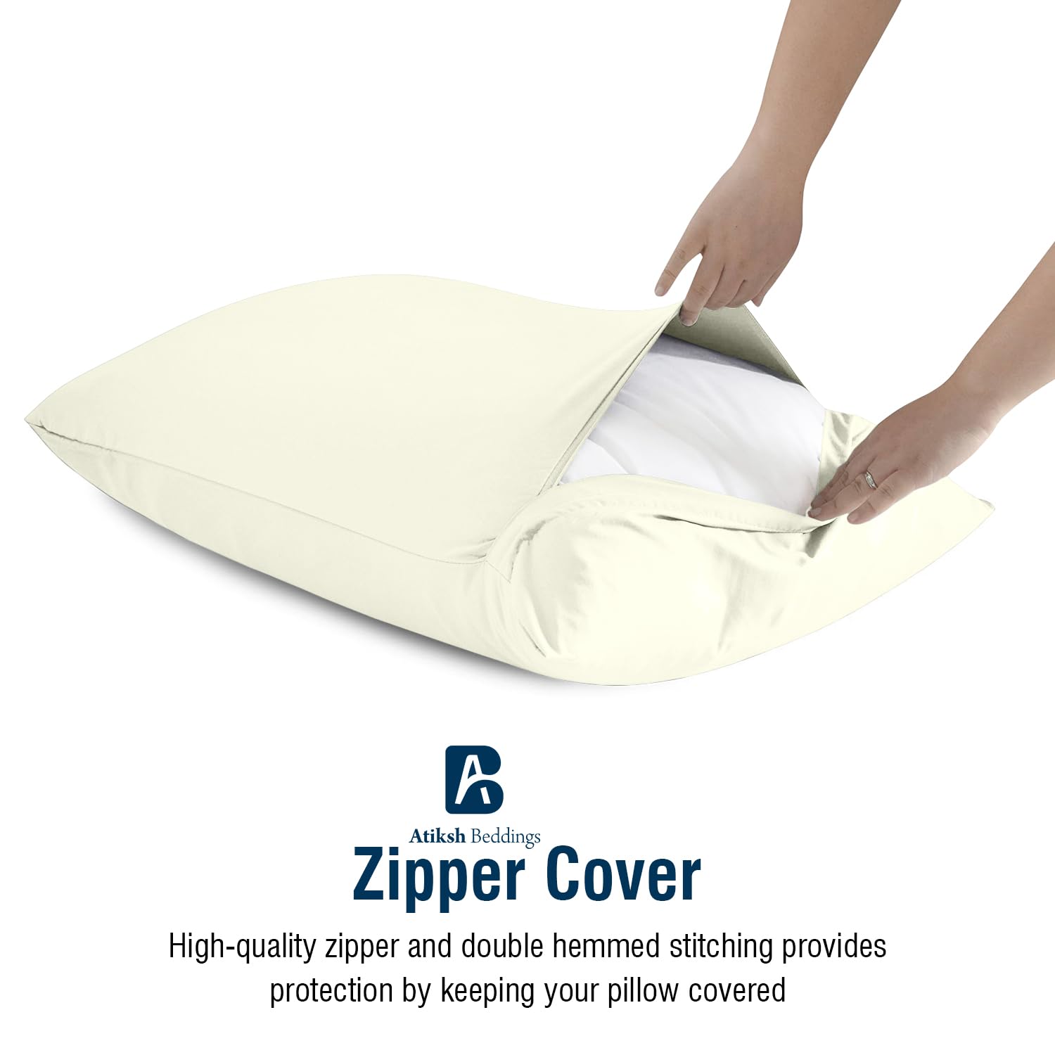 Atiksh Beddings fade-resistant fabric pillowcase, easy to maintain.