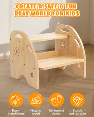 AtMini stool packaged with tools for quick assembly