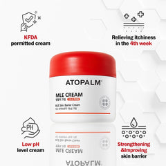 ATOPALM baby face and body cream jar ready for daily use