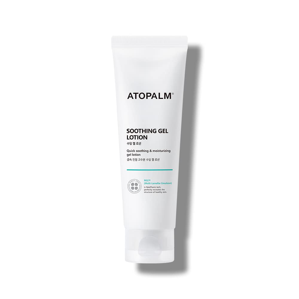 ATOPALM Soothing Gel Lotion bottle offering cooling relief for irritated skin