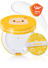 ATOPALM Tok Tok Sun Pact compact with puff for easy protection