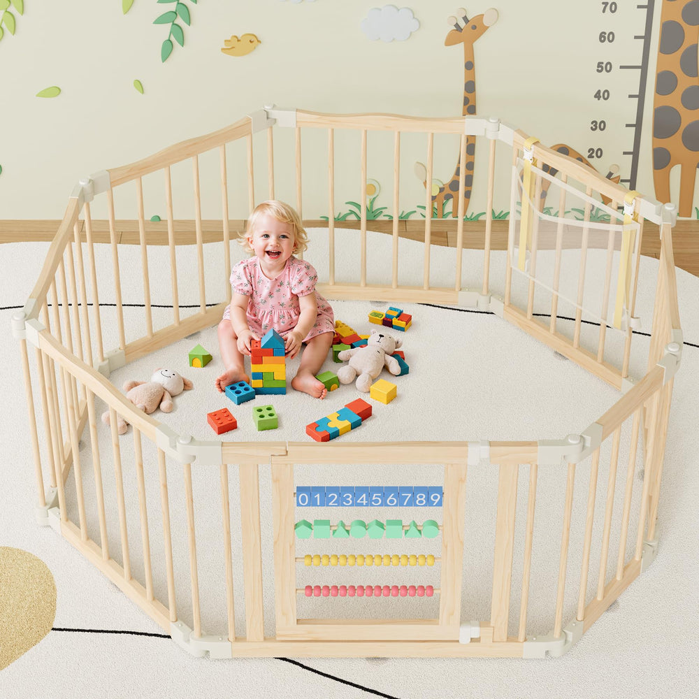 Built-in child lock keeps the fence securely in place.