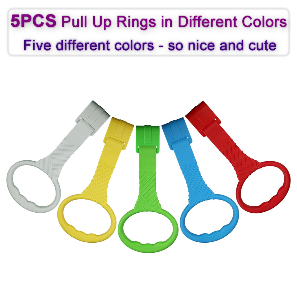 ATOPXiNG baby pull-up ring made of soft plastic for gentle grip