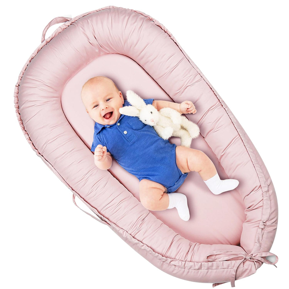 Atrooper baby lounger cover pink, soft cotton for newborn comfort and easy care.