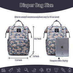 Atsabdas camo diaper bag uses water-resistant nylon for weather-ready days.