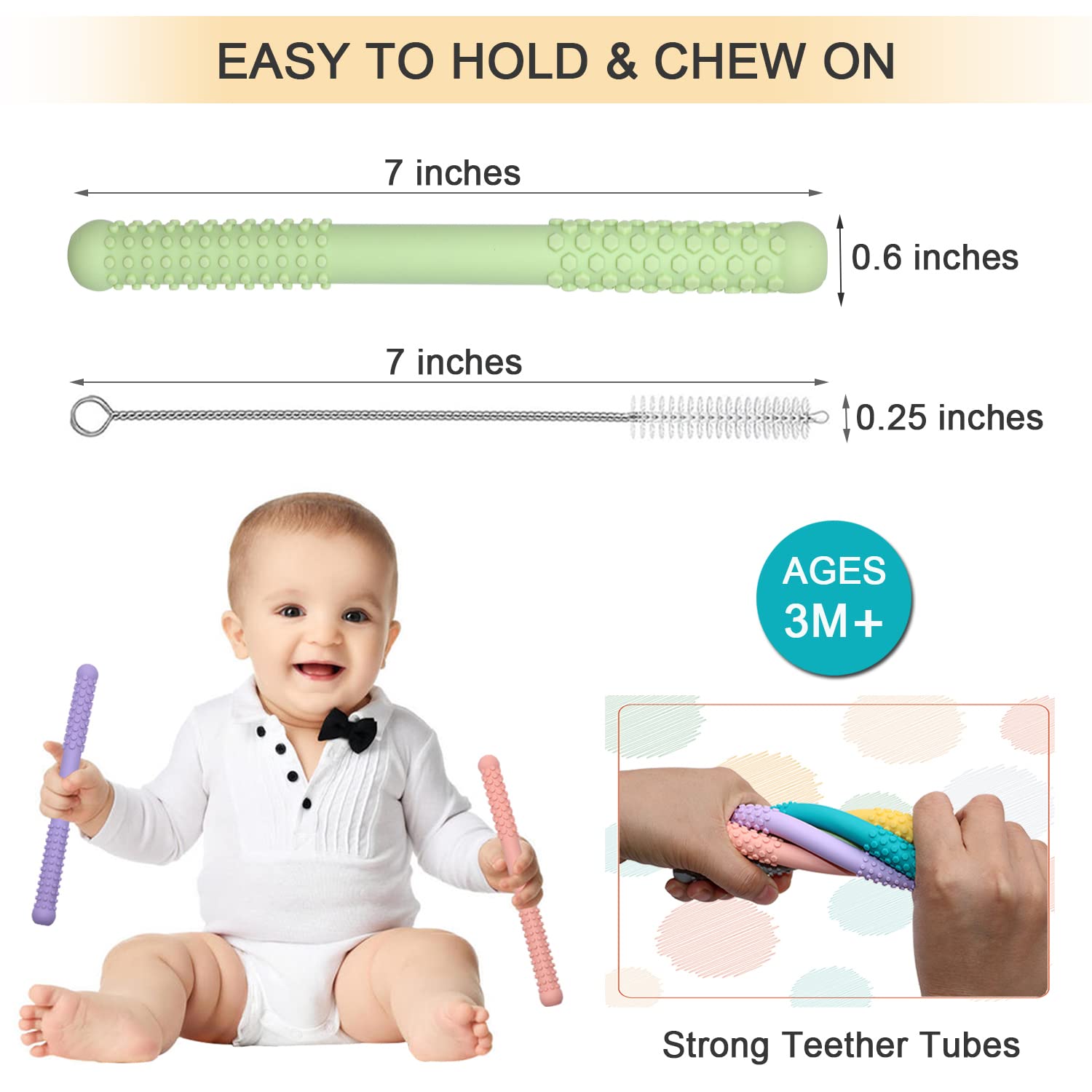 Atsky teether straw is dishwasher-safe for easy cleaning.