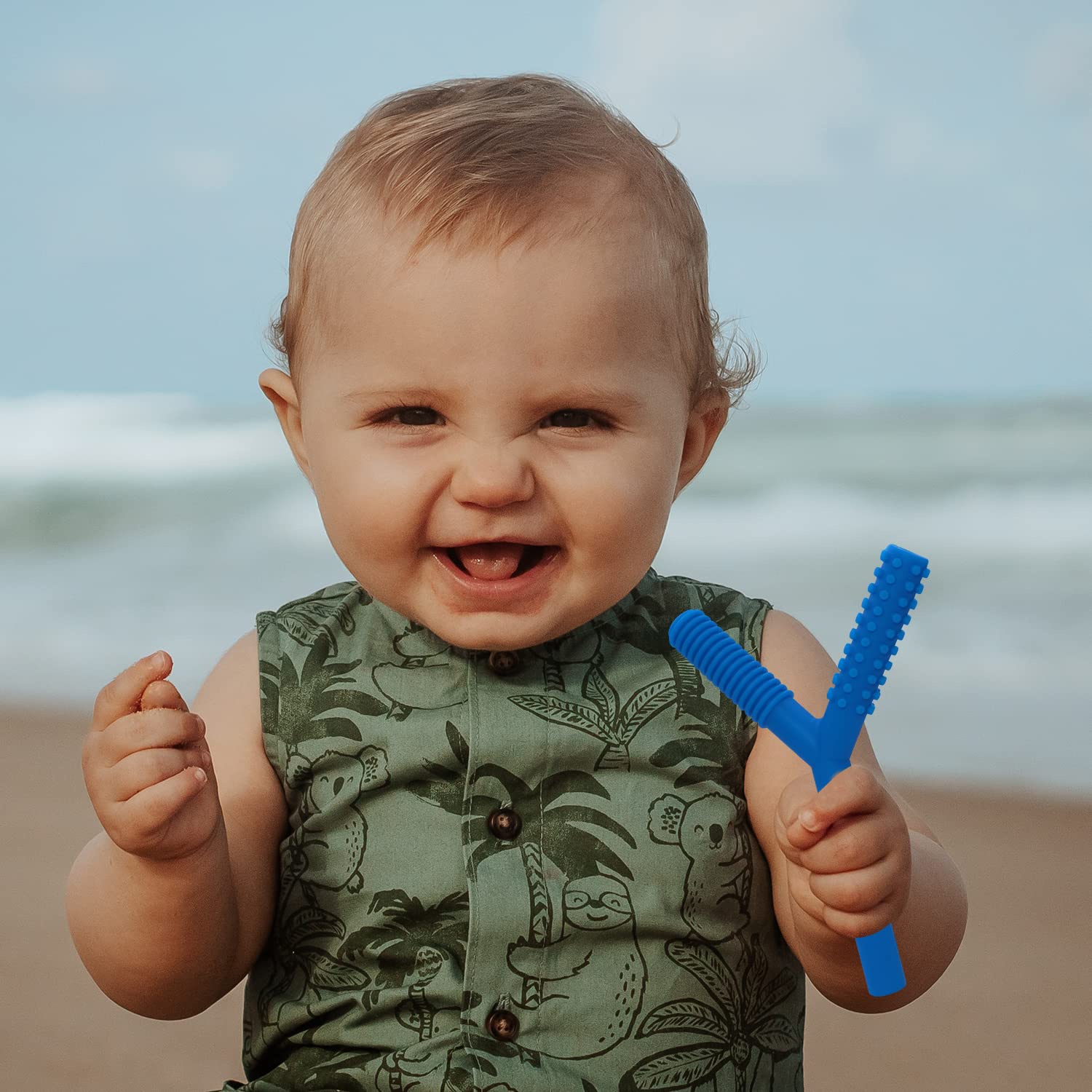 Atsky teething tubes are top-rack dishwasher safe for quick cleanup.