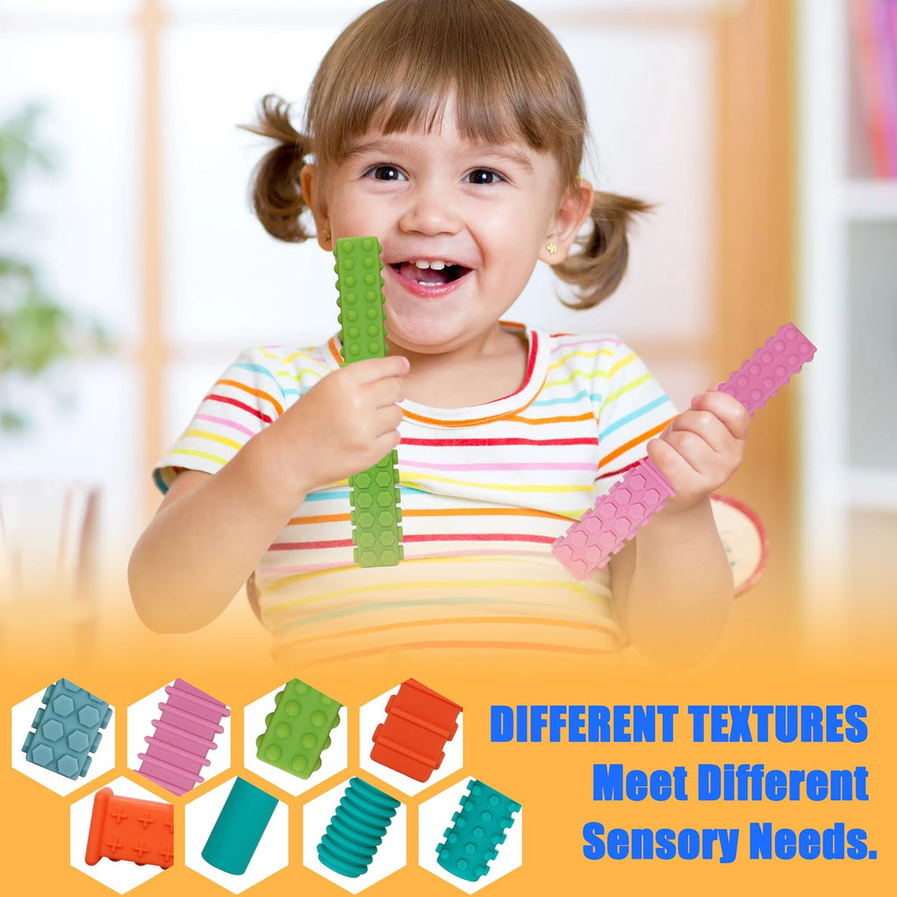 Atsky teething tubes durable silicone material